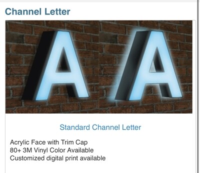 Outdoor Building Channel Letter