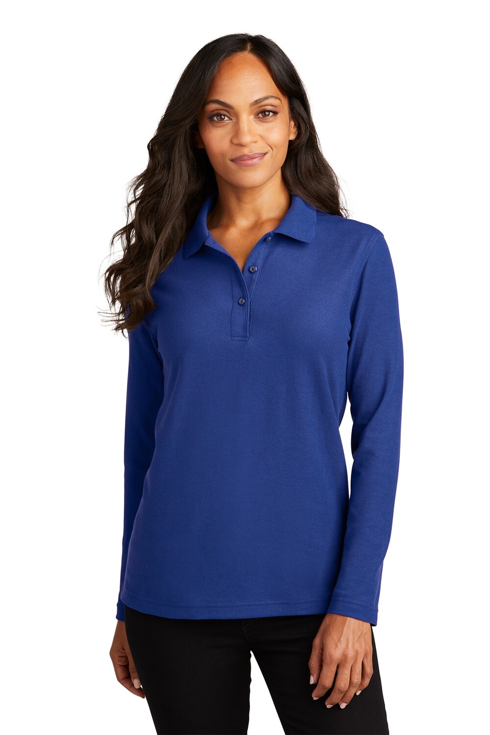 Women Long Sleeve Silk Touch DriFit Polo