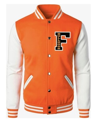 Fairley Fleece Letterman Jacket with Embroidered Letter