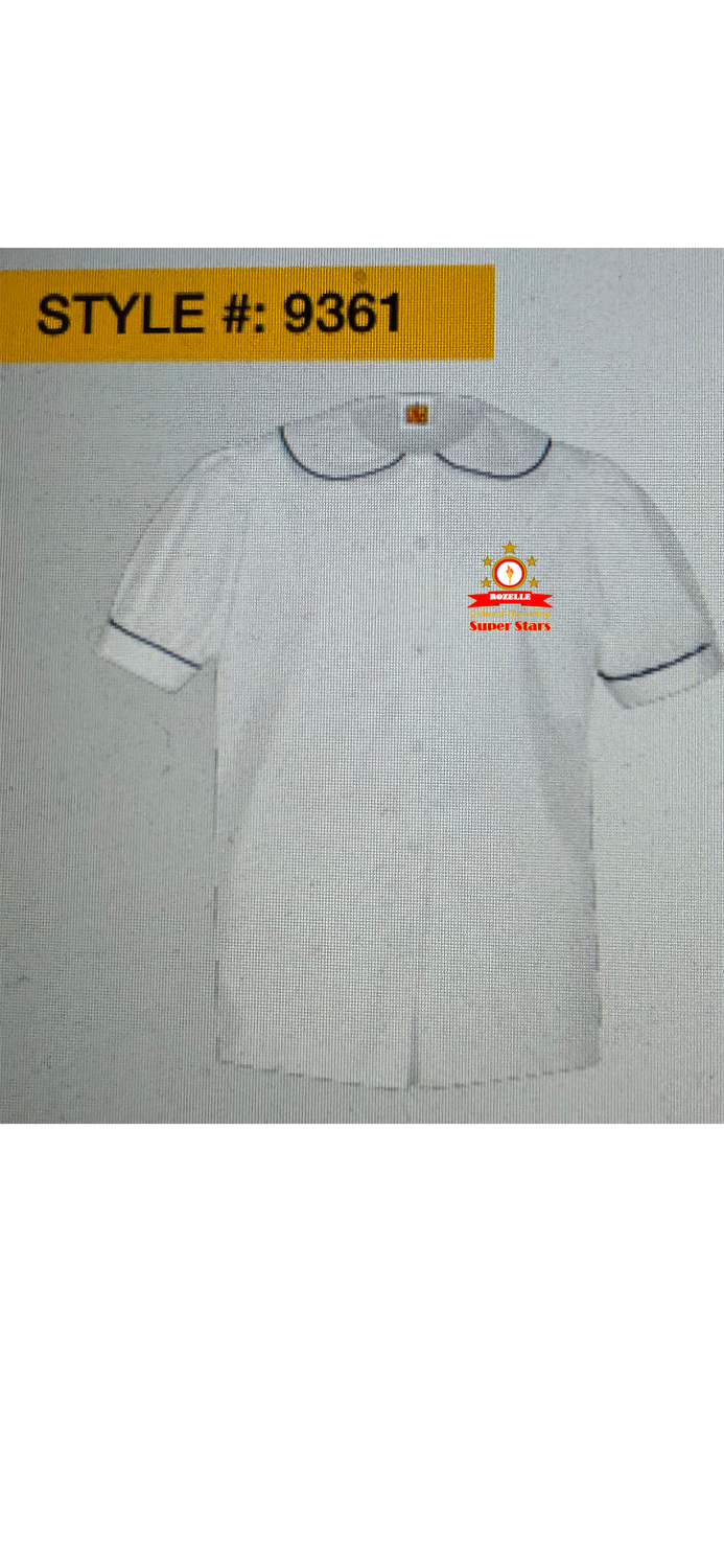 Puffed Short Sleeve Broad cloth Blouse