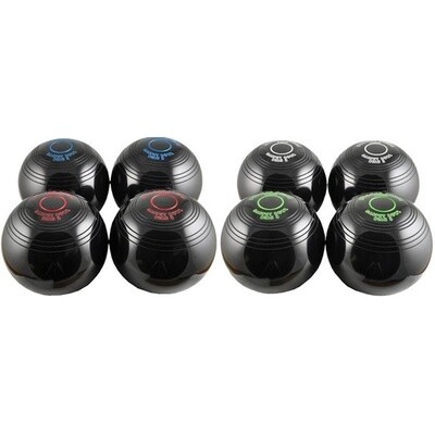 Drakes Pride Indoor Bowls 3 -7/8&quot; - 8 Bowls Black