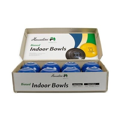 Henselite Indoor Bowls (8) - Blue