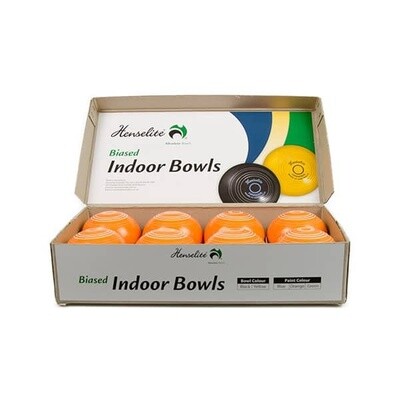 Henselite Indoor Bowls (8) - Orange
