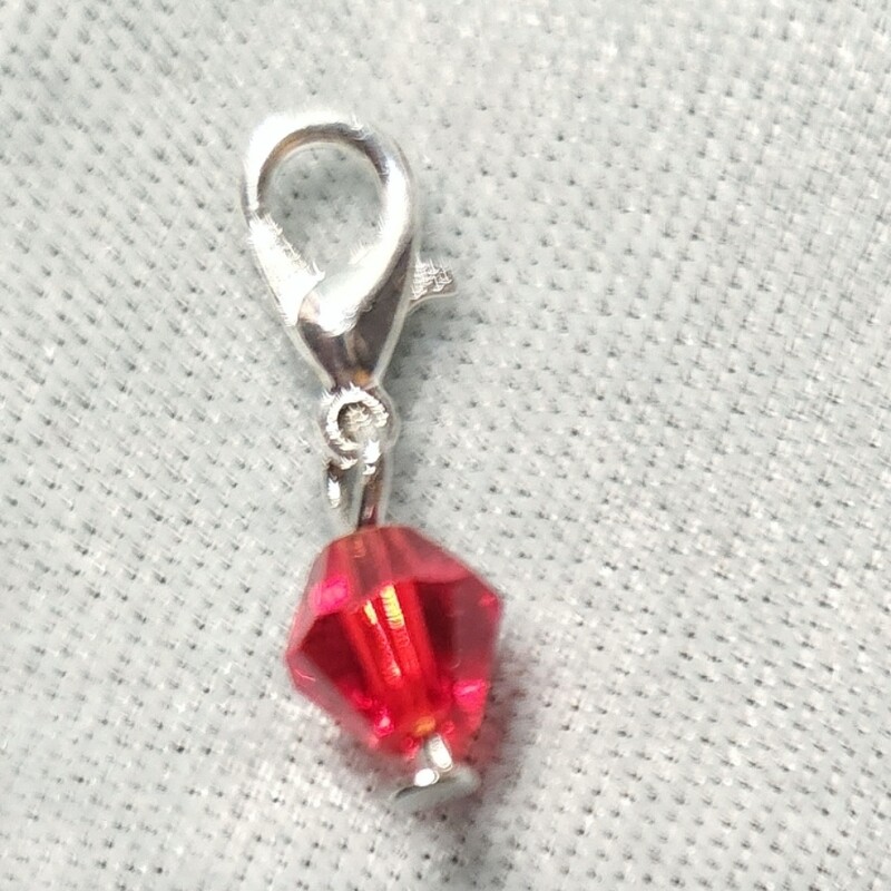 Ruby Charm Bead