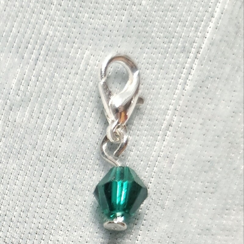 Bead Charm, Emerald Green