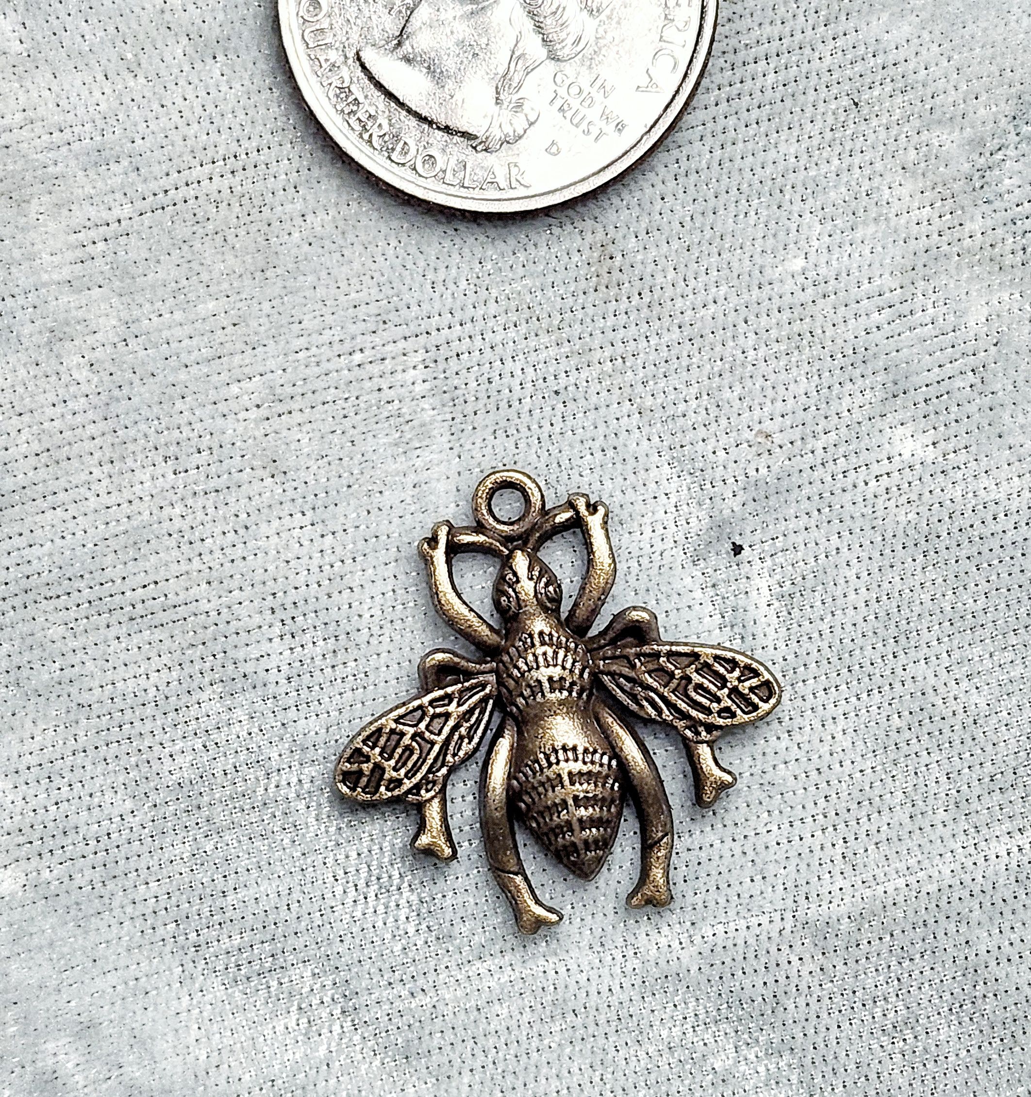Large Bee Charms, 3 colors