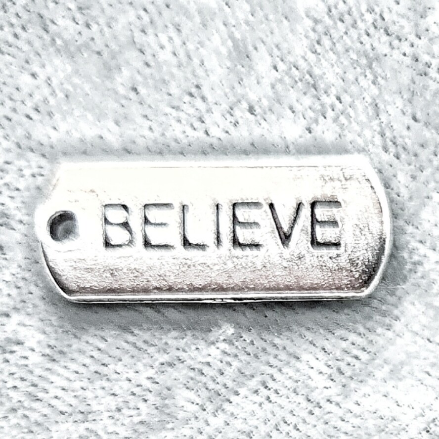 Believe Tag Charm