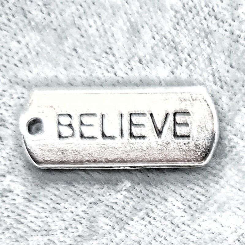 Believe Tag Charm