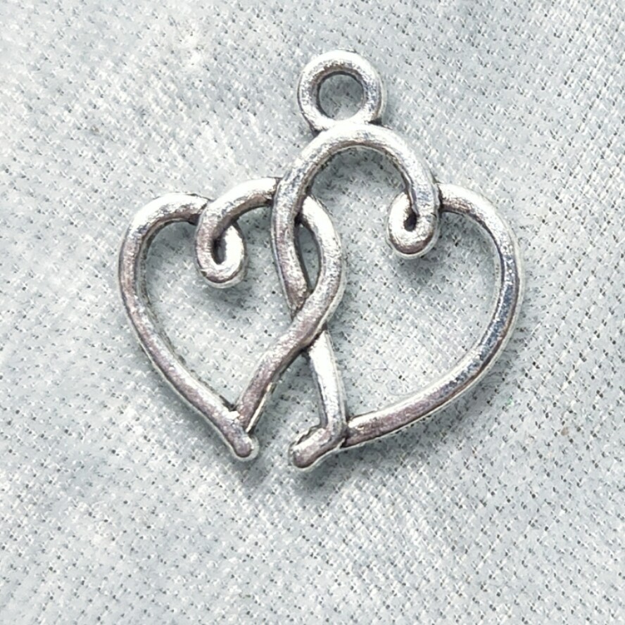Double Heart Charm