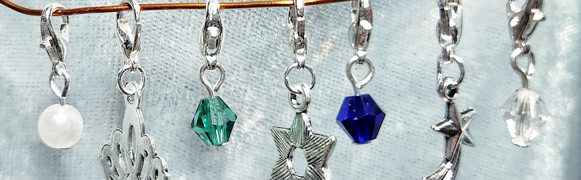Bead Charm, Sapphire Blue