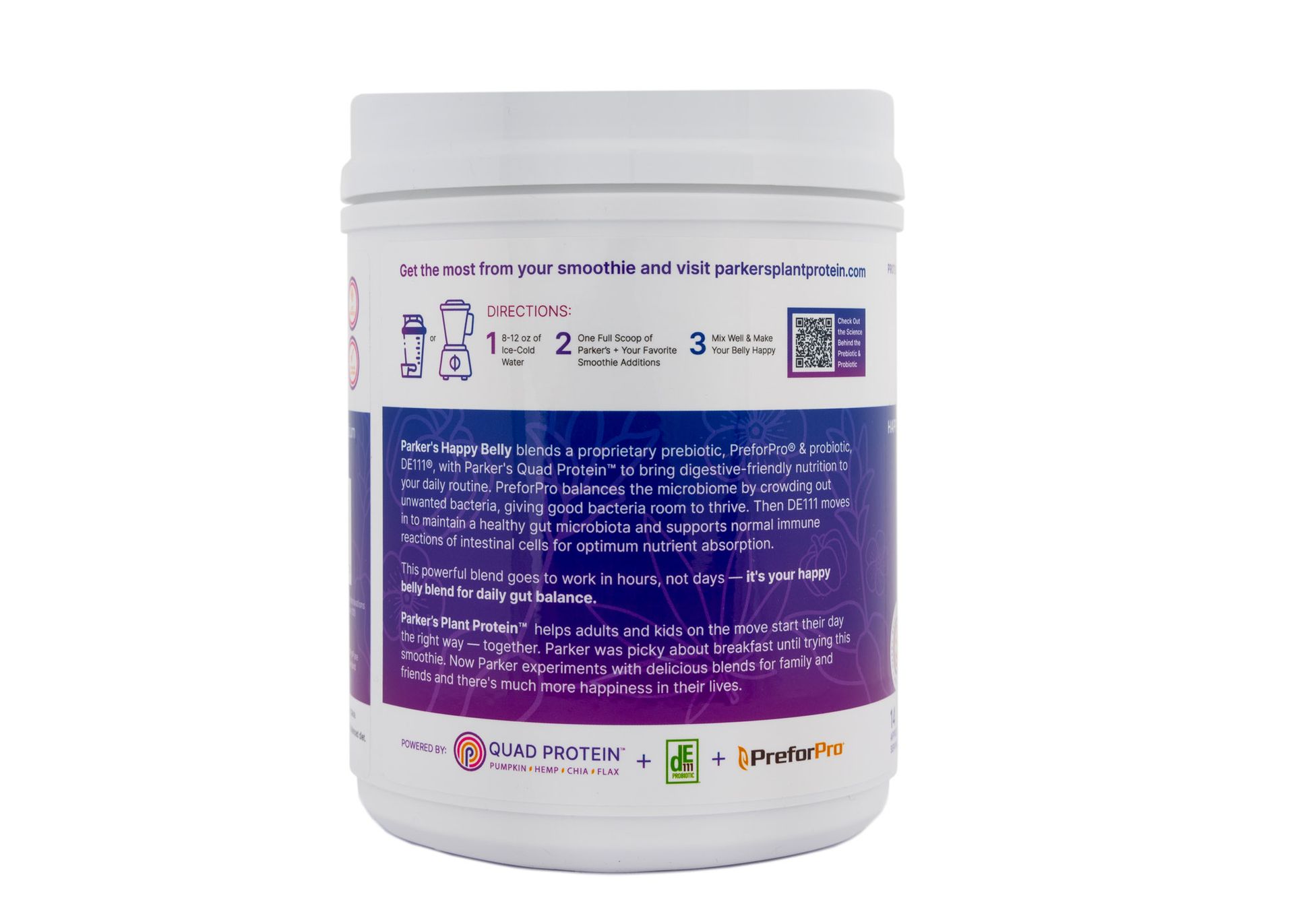 Happy Belly Blend - 20g Quad Protein - Chocolate