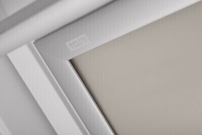 Tenda oscurante interna manuale a rullo - beige - per finestre misura 5  70x118
