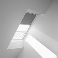 TENDA PLISETTATA OSCURANTE NOTTE GIORNO GRIGIA/BIANCA DFD U04 804