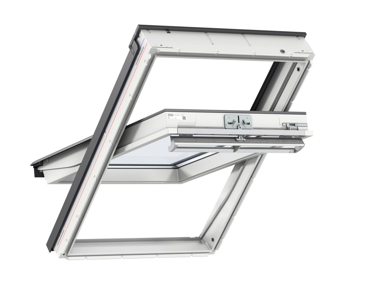 Finestra tripla prot. laccata bianca alu GGL FK06 2086 66x118