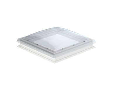 Finestra Velux per tetti piani 73u vetrata standard fissa+cupolino policarbonato