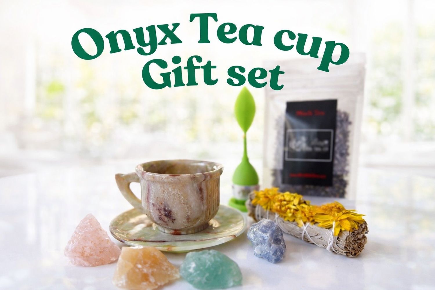 Onyx Tea Cup Gift Box Set