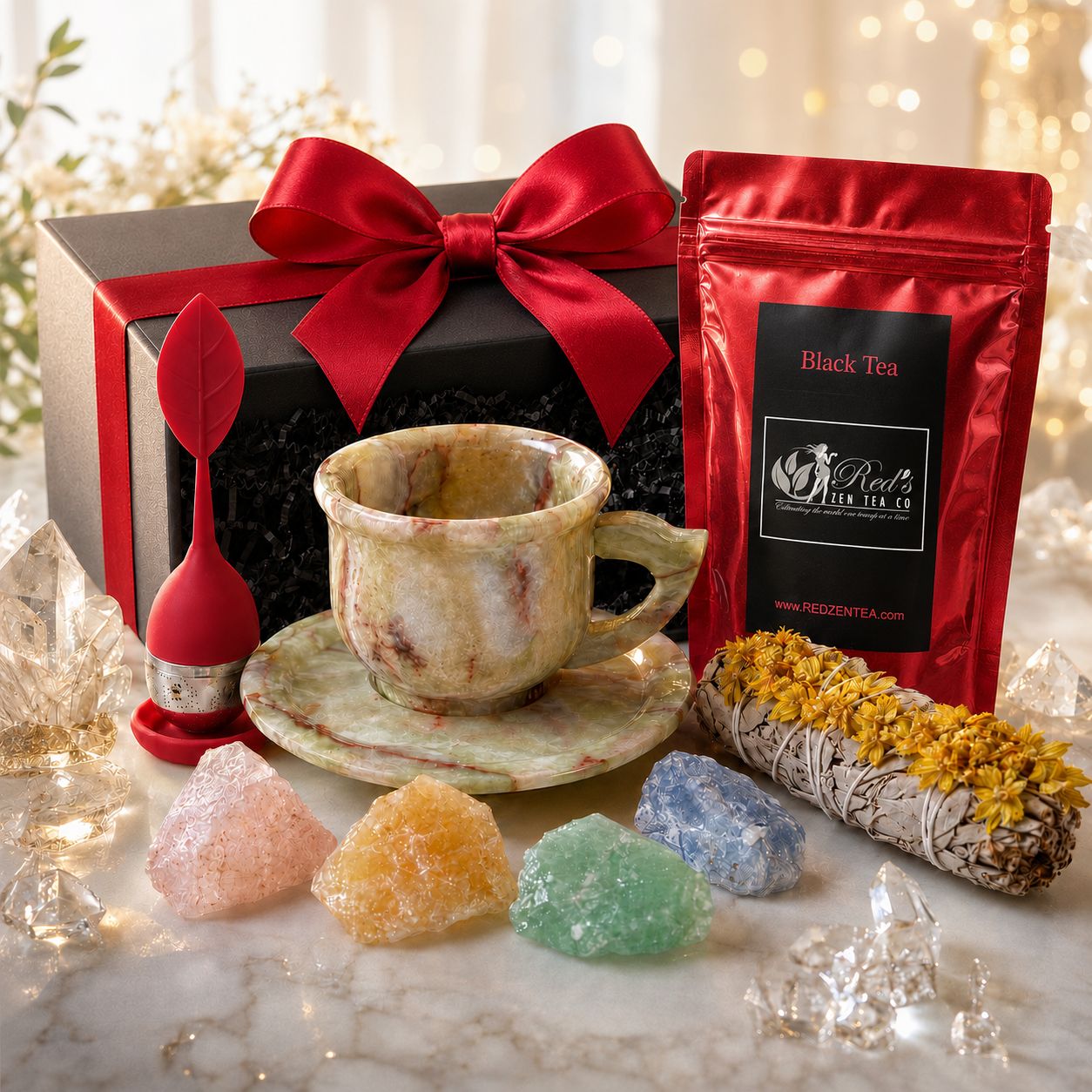 Onyx Tea Cup Gift Box Set
