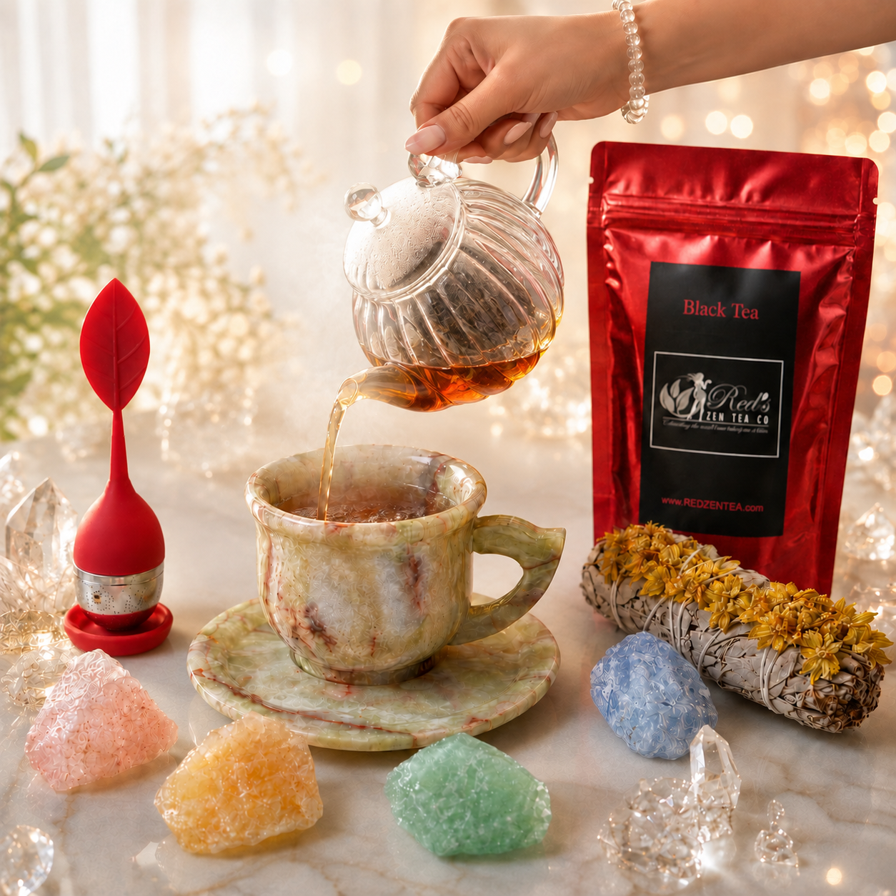 Onyx Tea Cup Gift Box Set