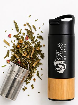 New Bamboo Stainless Steel Tea Infuser New Bamboo Stainless Steel Tea Infuser