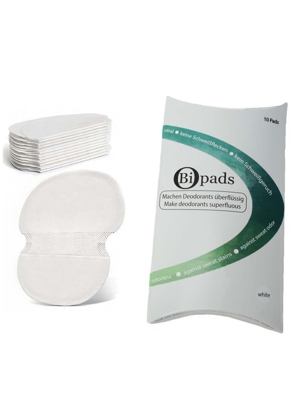 Bipads-Achselpads in weiß, 10 Stück