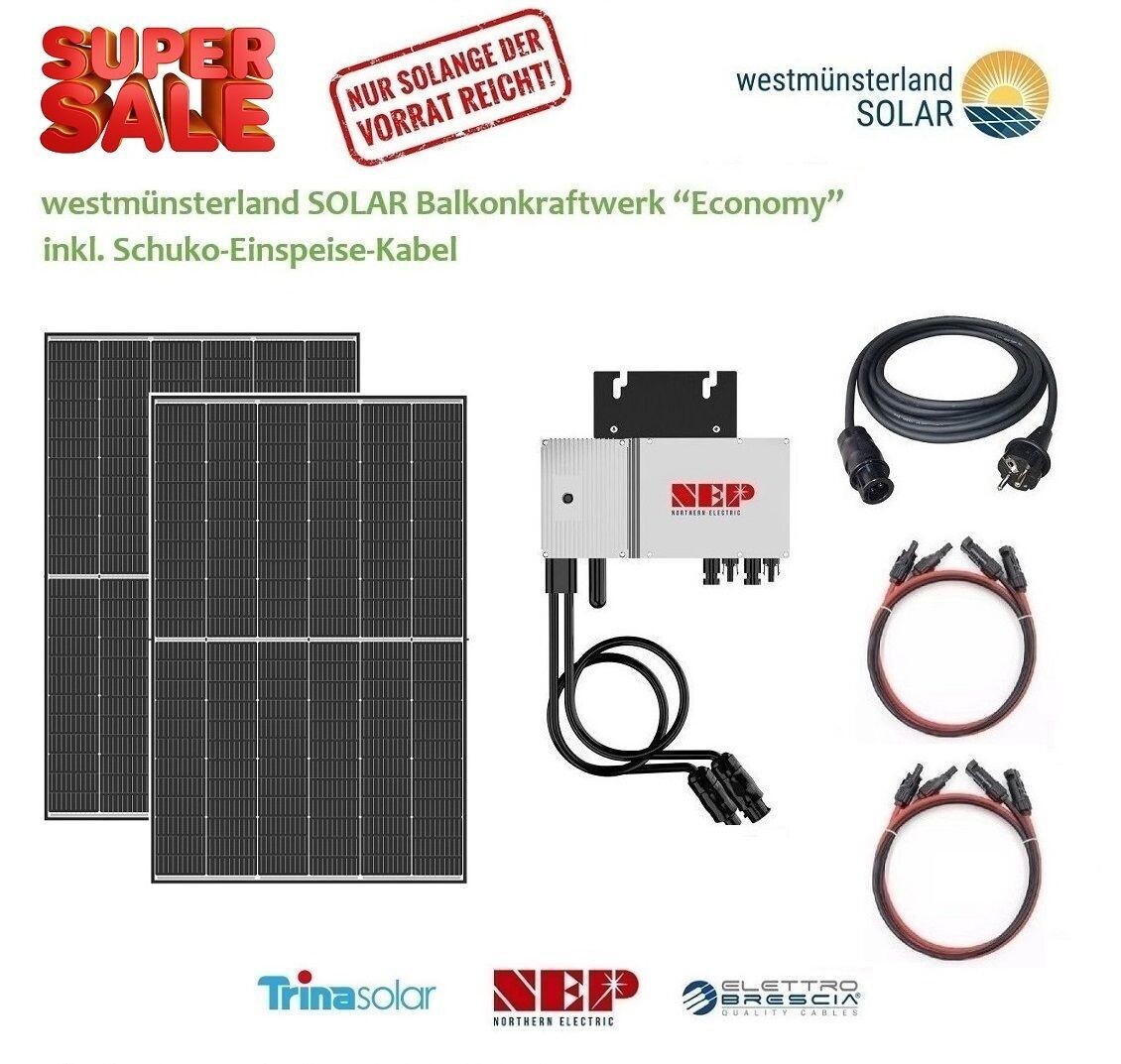 Microwechselrichter Balkon Solar Anlage NEP BDM 600 W