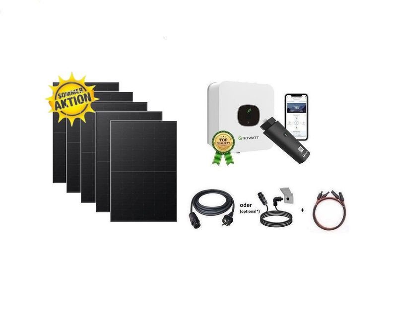 Balkonkraftwerk / PV-Set Balkonkraftwerk / PV-Set "Power MAX" 1.500 / 2.100 Watt