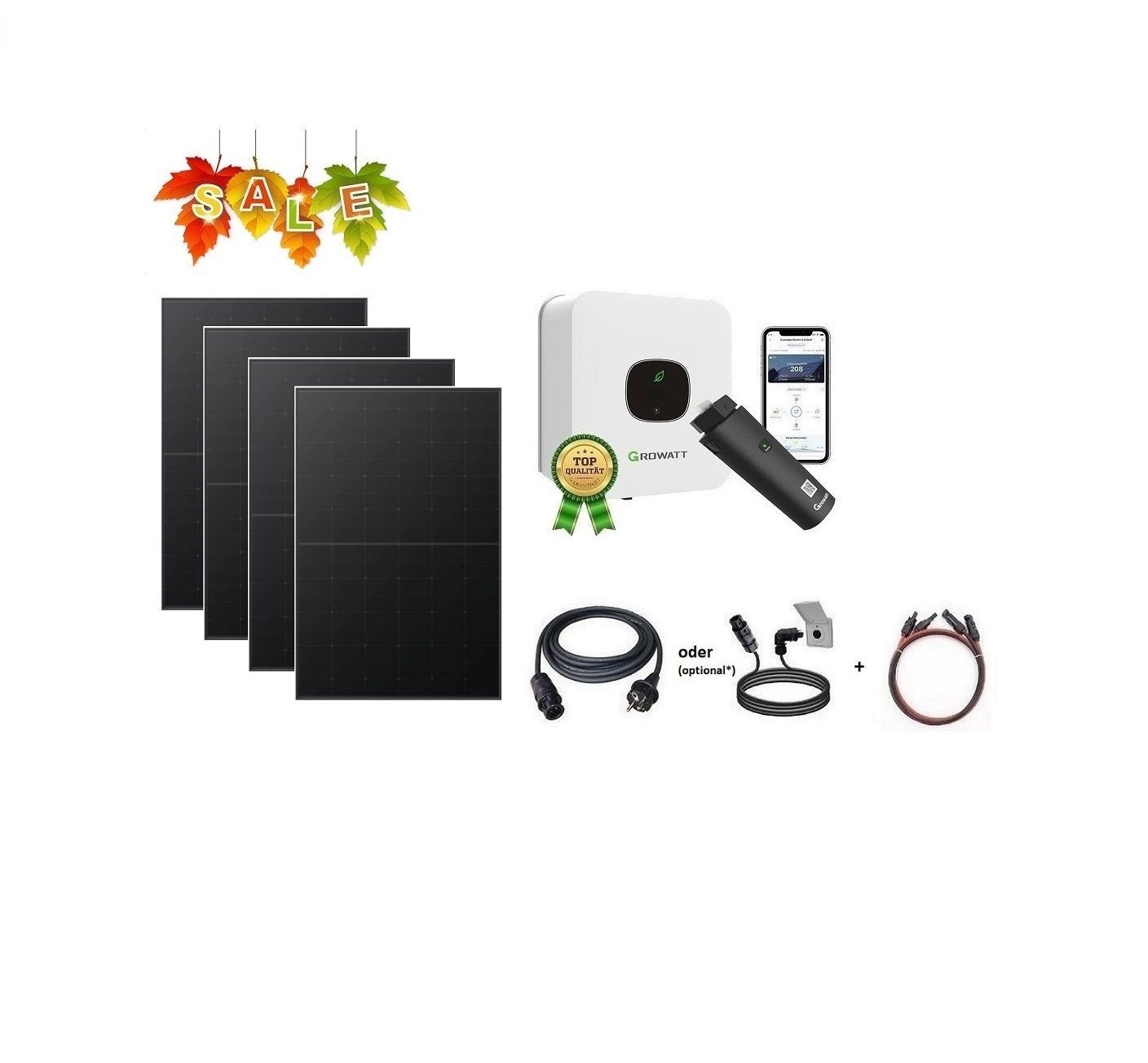 Balkonkraftwerk / PV-Set "Power Plus" 1.000 / 1.800 Watt