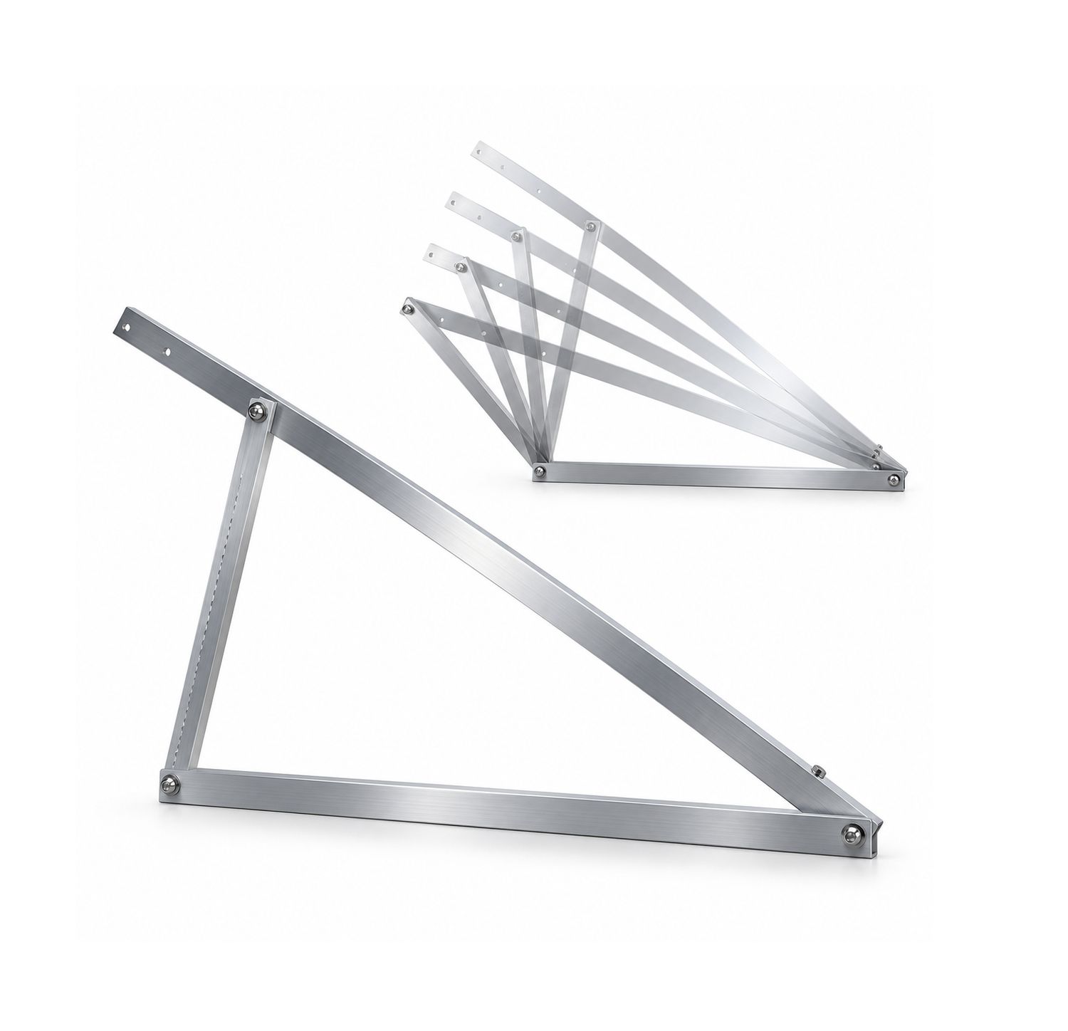 PV-Montagedreieck für Flachdach – verstellbar 15–30°, für Hochkantmontage / vertikale Modulmontage