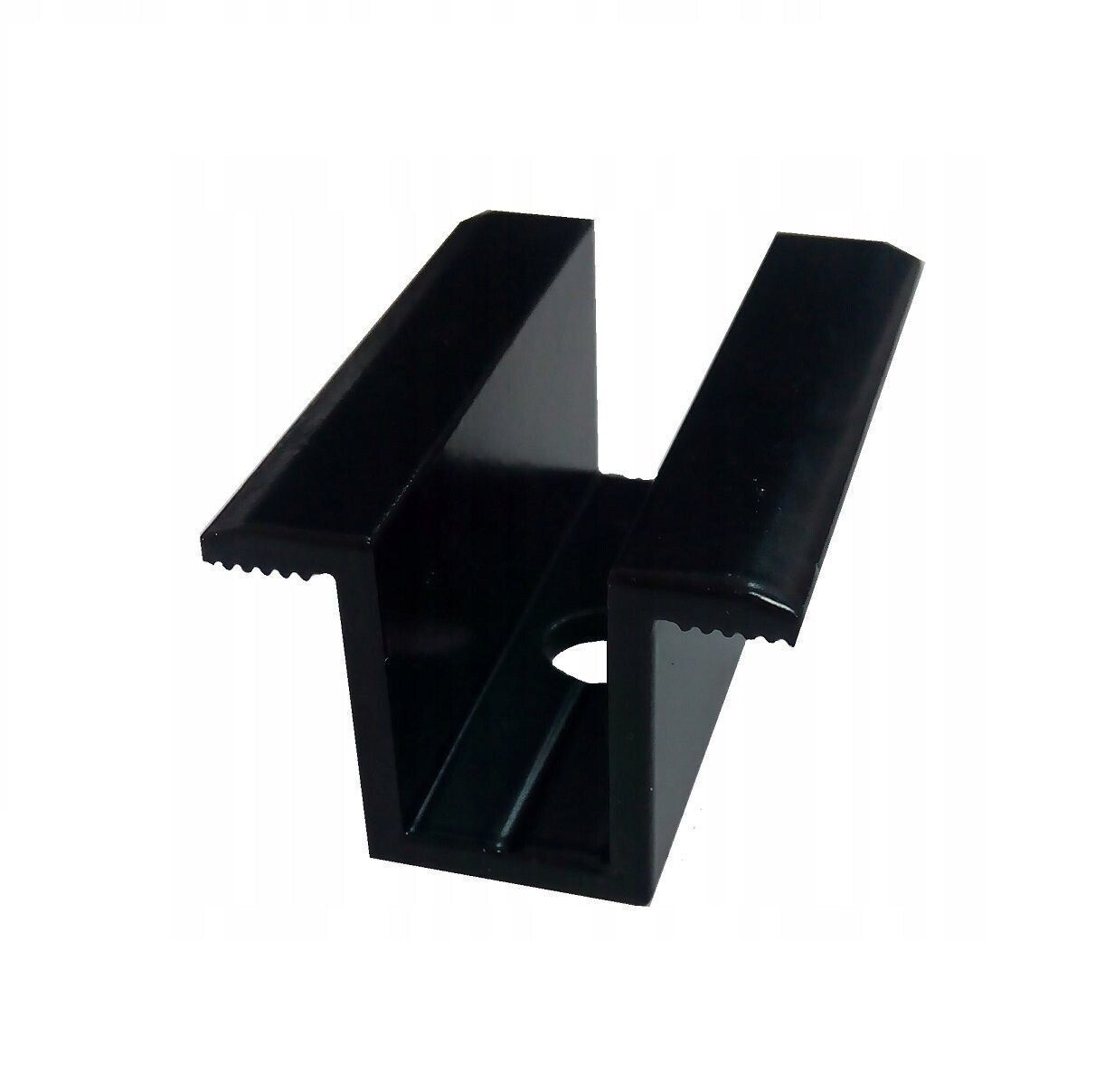 PV-Mittelklemme universal 30–40 mm schwarz eloxiert – mit oder ohne Montagematerial PV-Mittelklemme universal 30–40 mm schwarz eloxiert – mit oder ohne Montagematerial