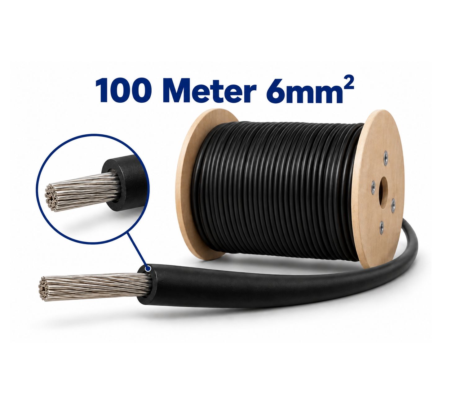 Solarkabel 6 mm² Athilex H1Z2Z2-K Schwarz DCA – 100 Meter Rolle Solarkabel 6 mm² Athilex H1Z2Z2-K Schwarz DCA – 100 Meter Rolle