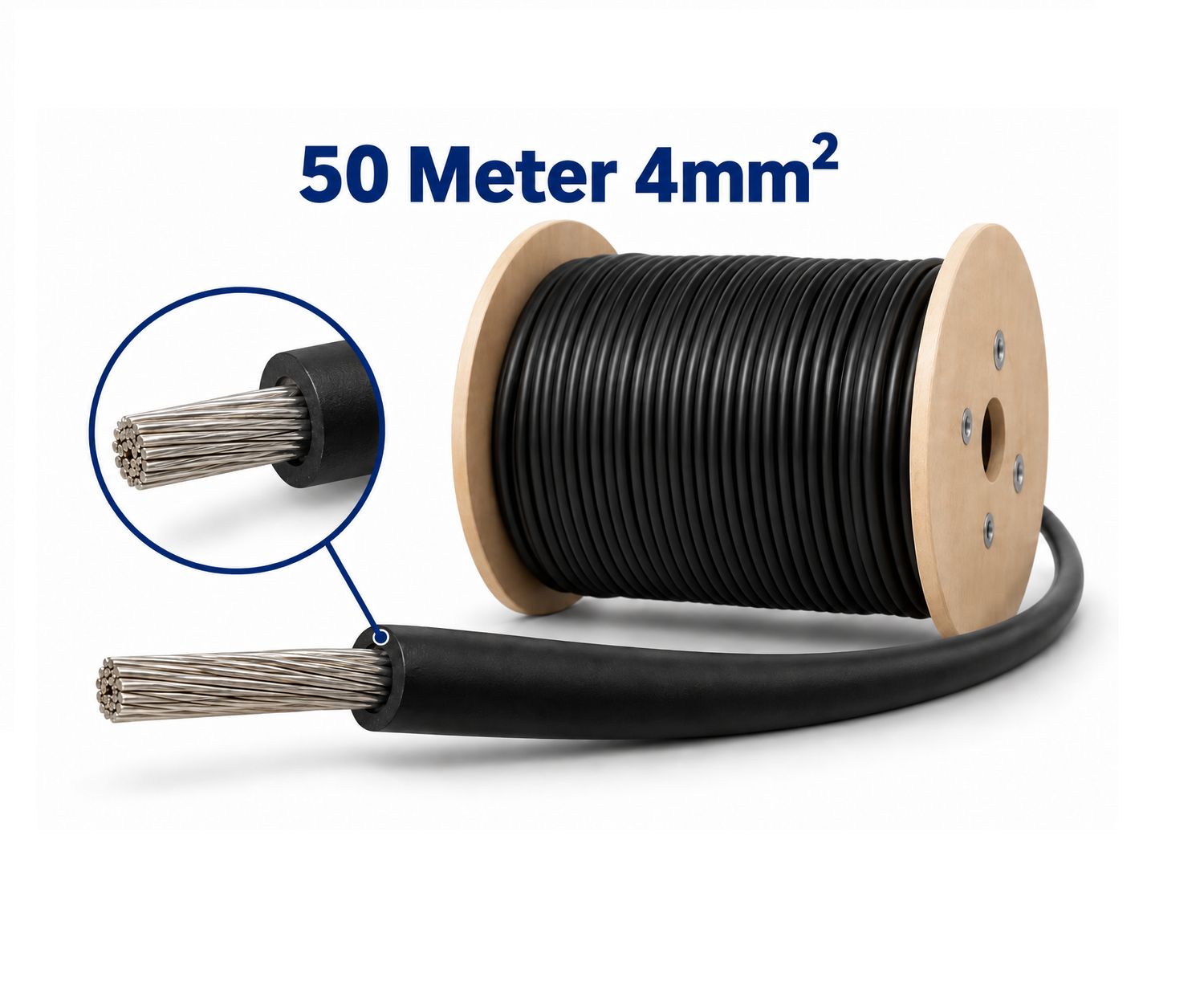 Solarkabel 4 mm² Athilex H1Z2Z2-K Schwarz DCA – 50 Meter Rolle Solarkabel 4 mm² Athilex H1Z2Z2-K Schwarz DCA – 50 Meter Rolle