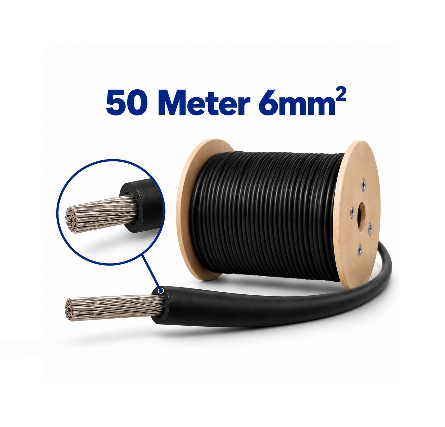 Solarkabel 6 mm² Athilex H1Z2Z2-K Schwarz DCA – 50 Meter Rolle Solarkabel 6 mm² Athilex H1Z2Z2-K Schwarz DCA – 50 Meter Rolle
