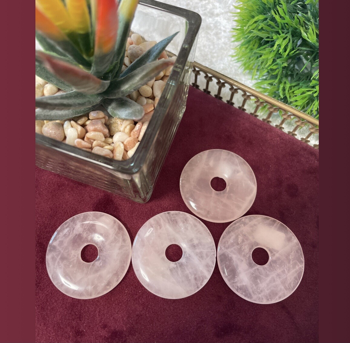 Donut Rosenquarz (Quarz)