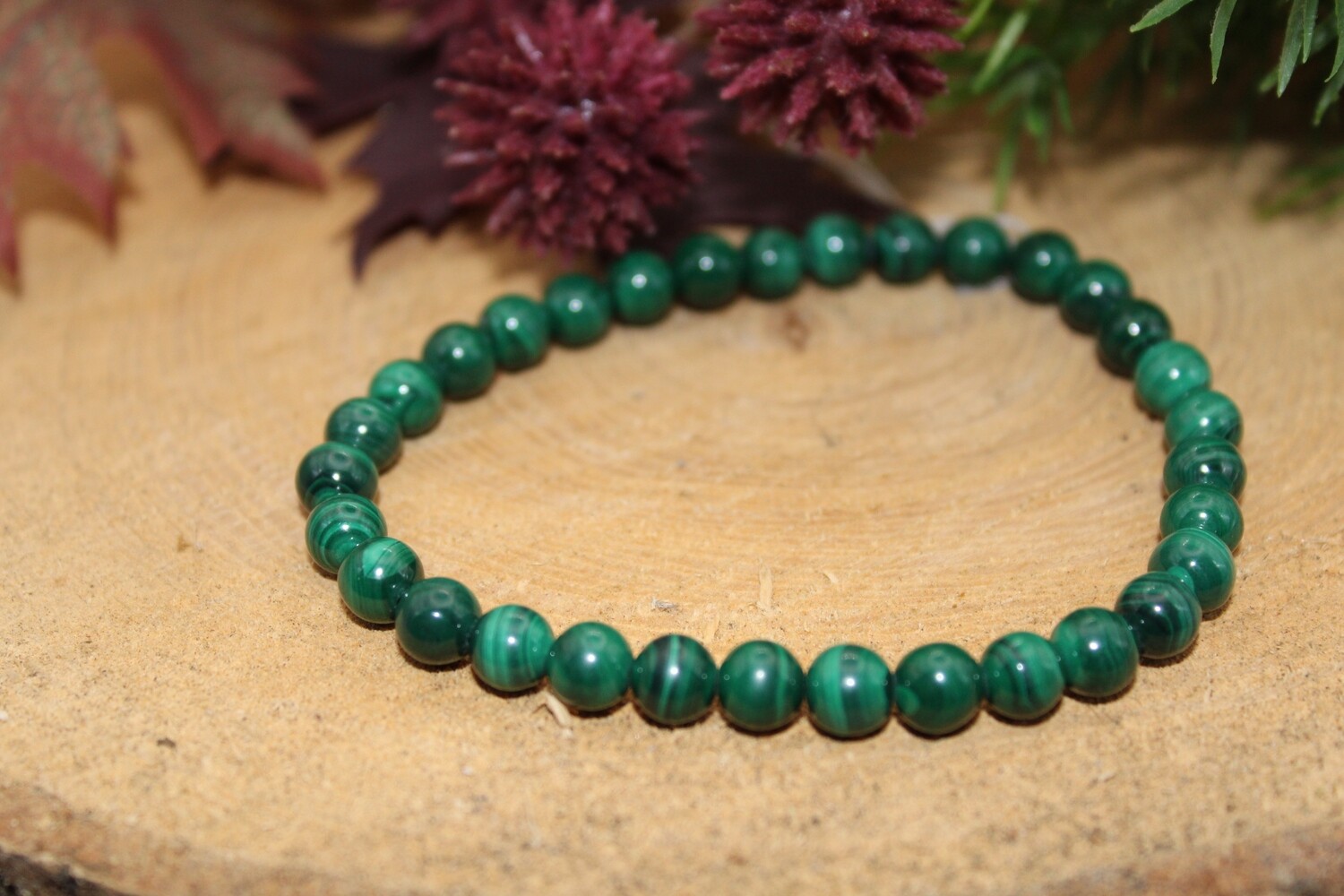 Armband Malachit (teilweise stab.)