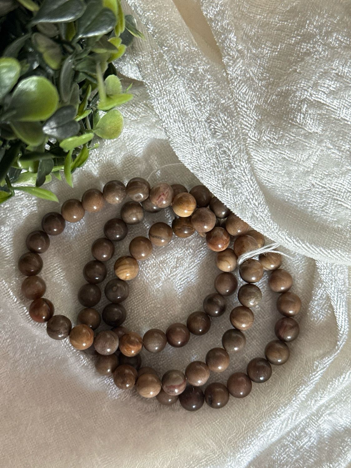 Armband Versteinertes Holz