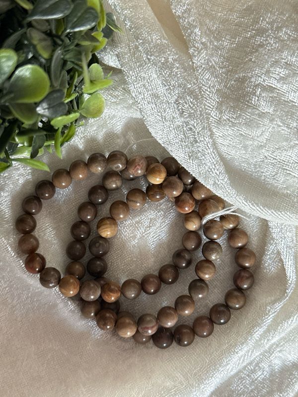 Armband Versteinertes Holz