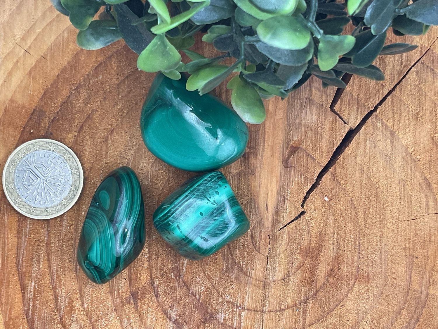 Malachit (teilweise stabilisiert)