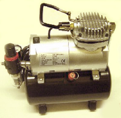 AS-186 Mini Airbrush Compressor with Tank