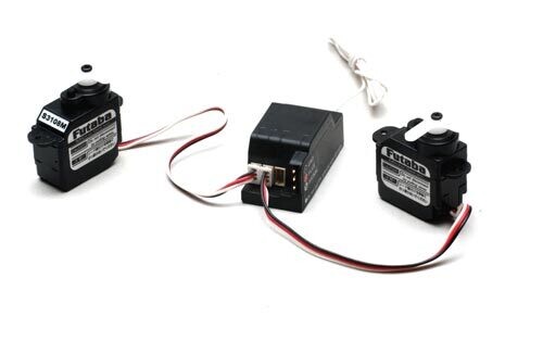 Futaba RS-124F Ultra mini Rx & 2 S3108 Servos