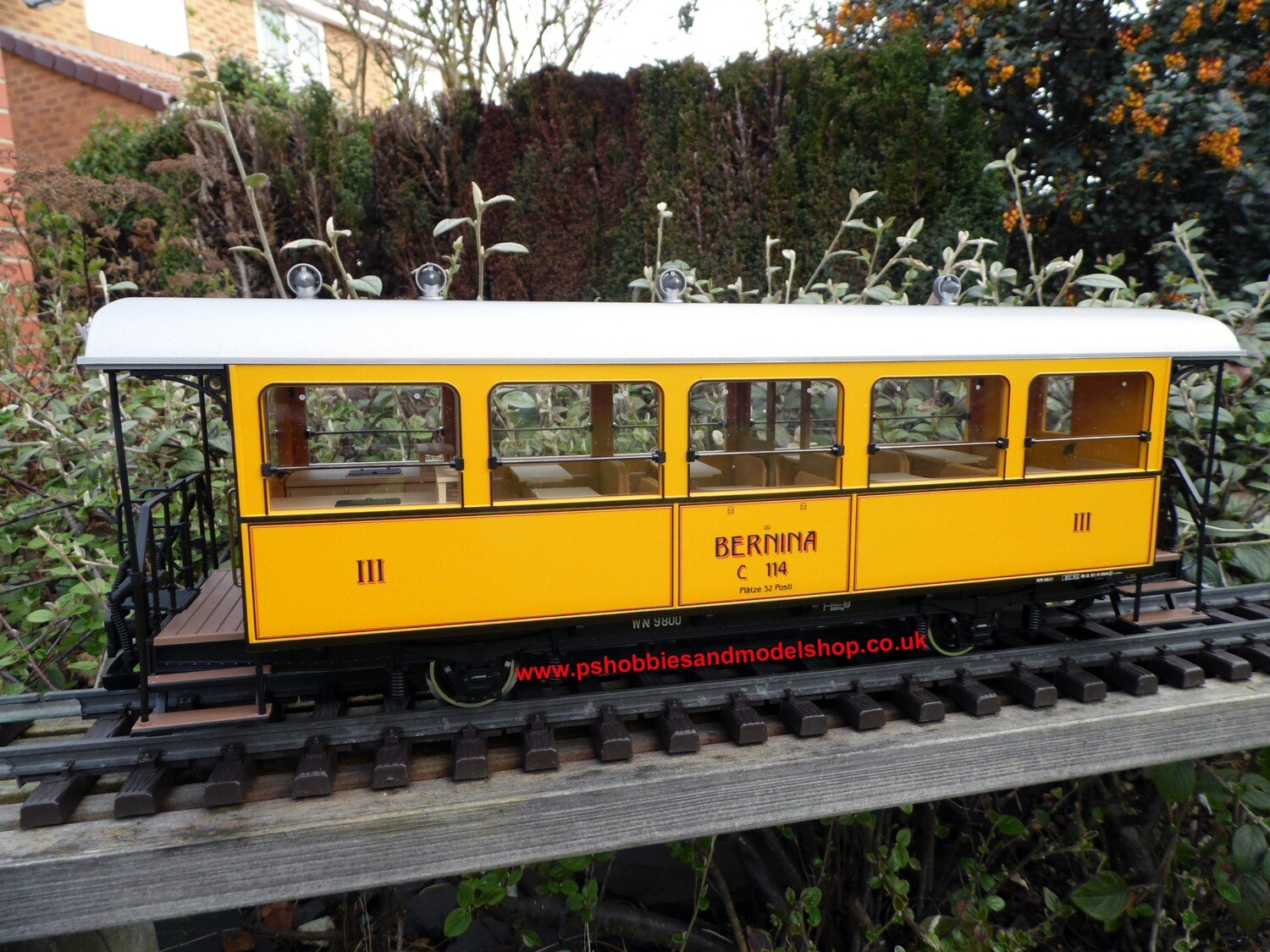 LGB 30563 Rhb Bernina Bar Car