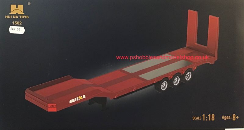 Huina 1502R  R/C Red Flatbed trailer