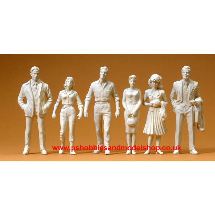 PR-45178 6 Unpainted G Scale figures
