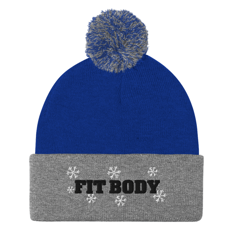 Snowflakes Pom Pom Beanie