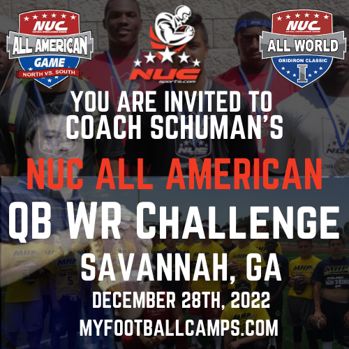 Elite QB WR Challenge at NUC All American Game Week, Savannah, GA, December 28th, 2022