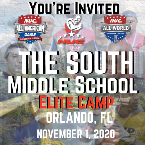 Coach Schuman's The South Middle School Elite Prospect Camp, November 1, 2020 Orlando, FL