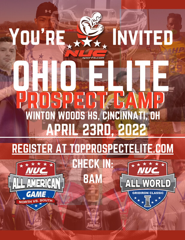 Coach Schuman's Ohio Elite Football Prospect Camp, April  23rd, 2022-8am Checkin