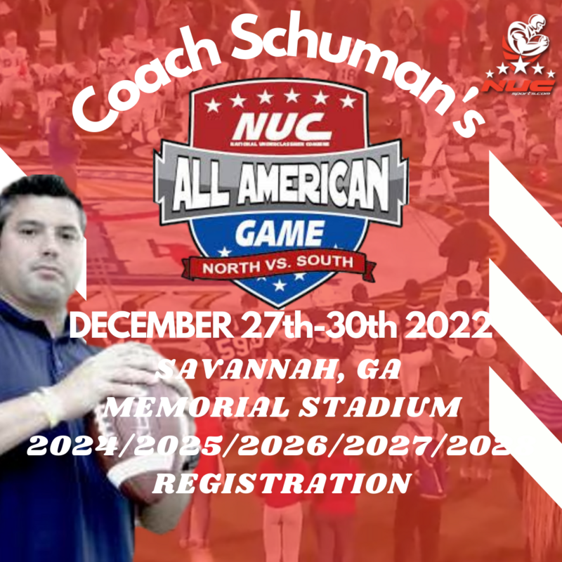 NUC All American Game Registration For December 27th-30th 2022 Savannah, GA Grad Classes 2024, 2025, 2026, 2027, 2028 register here