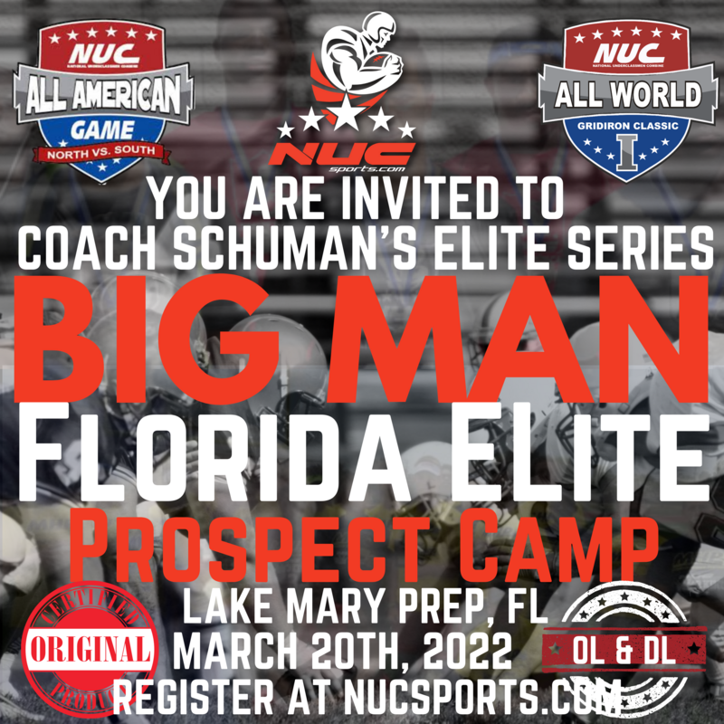 Coach Schuman's Big Man Elite Florida Camp &amp; Prospect Showdown, March 20th, 2022 Lake Mary Prep High School