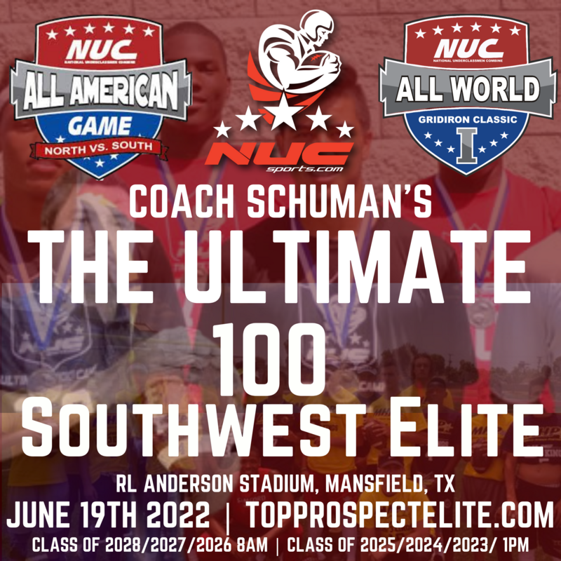 Coach Schuman's Ultimate 100 Camp Prospect Camp, June 19th 2022 RL Anderson Stadium