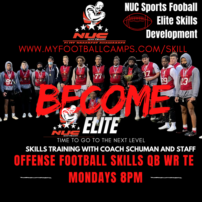 Offense Skill Players Skill  Workouts, Monday Night Workouts for QB's, WR's, TE's, RB's